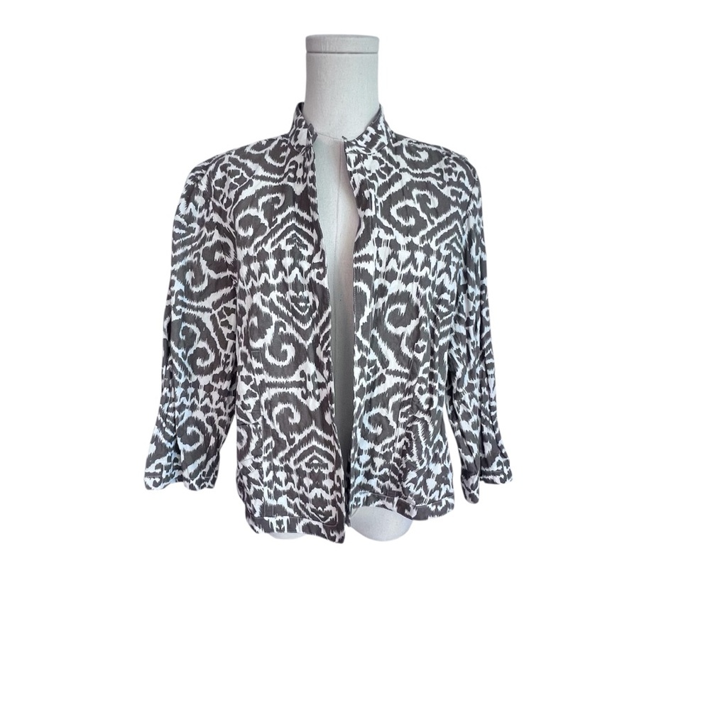 Chico’s‎ OPEN FRONT JACKET MODERN PRINTED PATTERN NEW CAIRO Women’s L, NWT